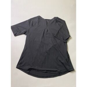 Athleta Jersey Womens Size M Black 1/4 Zip Cycling Athletic Shirt Bike Active